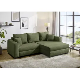 Jockenhöfer Eckcouch Polyester L-Form 2-Sitzer Grün