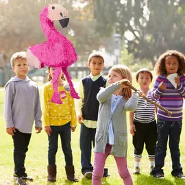Relaxdays Piñata Flamingo 80 cm x 40 cm rosa/pink