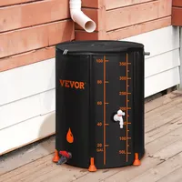 Vevor Regentank 379 Liter Faltbare Regentonne 1000D PVC-Material Regenfass