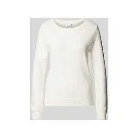 VILA Strickpullover mit Rundhalsausschnitt Modell 'Viril', Offwhite, M