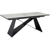 Wohnling Mid.you Esstisch Weiß, Keramik rechteckig, eckig, 95x78x180 cm Ausziehbar Esszimmer, Tische, Esstische, Esstische ausziehbar