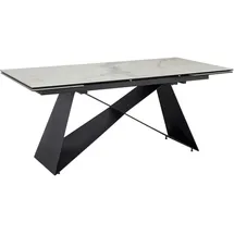 Wohnling Mid.you Esstisch Weiß, Keramik rechteckig, eckig, 95x78x180 cm Ausziehbar Esszimmer, Tische, Esstische, Esstische ausziehbar