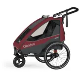 Qeridoo Fahrradanhänger Skaja 1 Cayenne Red