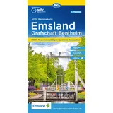 BVA BikeMedia GmbH ADFC-Regionalkarte Emsland Grafschaft Bentheim, mit Tagestourenvorschlägen, 1:75