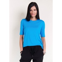 Seidel Moden T-Shirt, mit Halbarm und Rundhalsausschnitt, blau