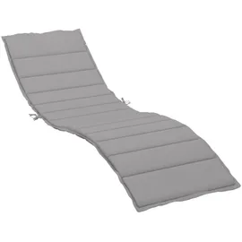vidaXL Sonnenliegen-Auflage 200 x 70 x 3 cm grau 1 St.