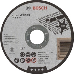 Bosch Professional Zubehör, Sägeblatt, Trennscheibe gerade Expert for Inox. Für kleine Winkelschleifer