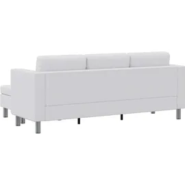 vidaXL Modulsofa 3-Sitzer Kunstleder Weiß