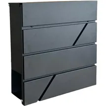 Relaxdays schwarz inkl. Zeitungsfach