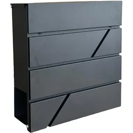 Relaxdays schwarz inkl. Zeitungsfach