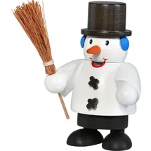 KWO Kunstgewerbe-Werkstätten Olbernhau GmbH Räuchermann Schneemann 10 cm