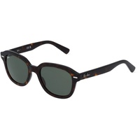 Ray Ban Ray-Ban ERIK Unisex-Sonnenbrille Vollrand Eckig Propionat-Gestell, Havanna