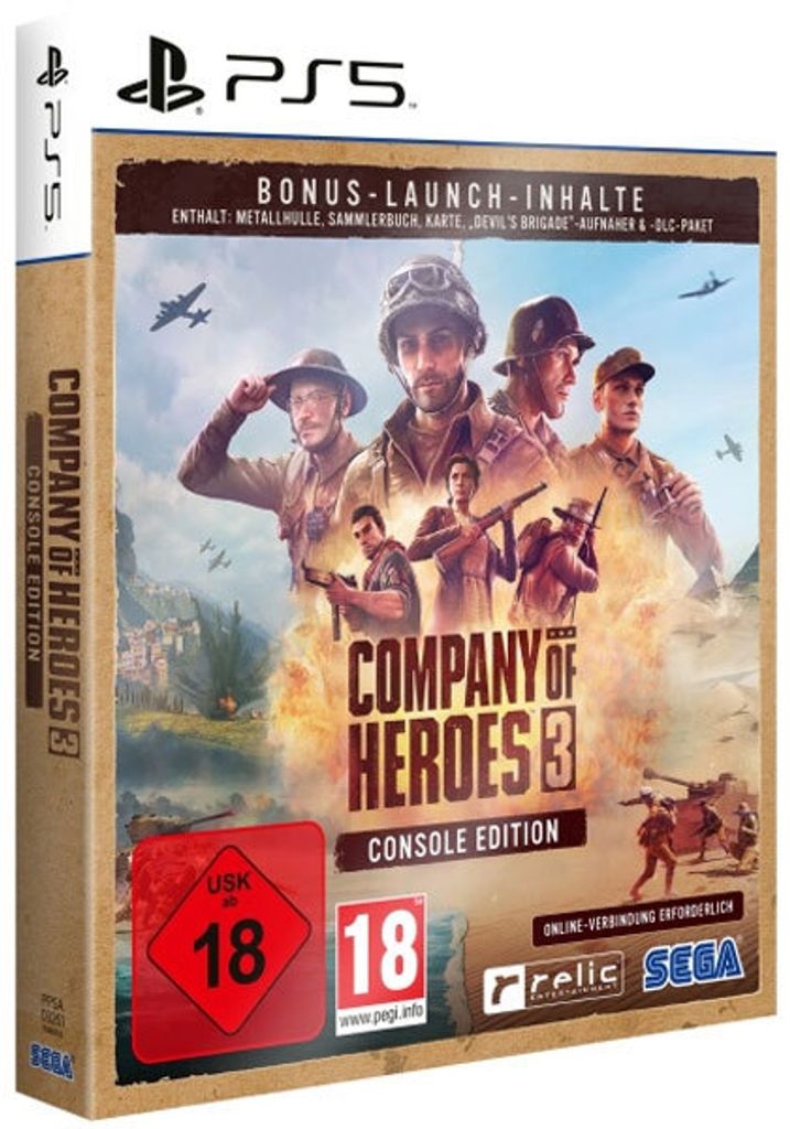 SEGA Company of Heroes 3, PlayStation 5, Multiplayer-Modus, M (Reif), Download
