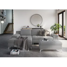 sit&more Stauraumhocker Latigo 98 x 44 x 68 cm grau