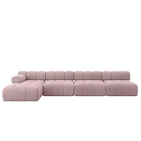 altdecor Ecksofa modulares Sofa Razon-L3 - 380x160x70 cm Rosa Cord