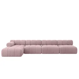altdecor Ecksofa modulares Sofa Razon-L3 - 380x160x70 cm Rosa Cord