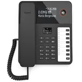 Gigaset DESK 600 Telefon, schwarz, schnurgebunden