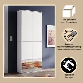 Home Affaire Malcesine Garderobenschrank 74x34x191 cm weiß