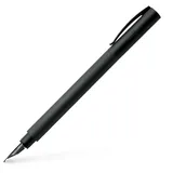 Faber-Castell 147150 - Füller Ambition All Black, Federbreite M, schwarz