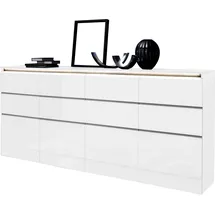 Home Affaire Highboard 240 x 105 x 40 cm Weiß hochglanz