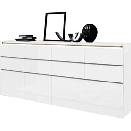 Home Affaire Highboard 240 x 105 x 40 cm Weiß hochglanz
