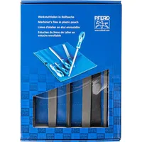 Pferd Werkstattfeilen-Set WRU 5-tlg. in Rolltasche 200mm Hieb 3