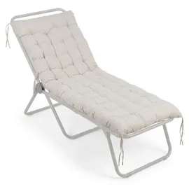 Relaxdays Bankauflage 190 x 70 cm beige 1 St.