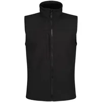 Regatta Professional Softshell-Weste Flux für Herren, Schwarz, Größe 3XL, wasserabweisend und wärmend