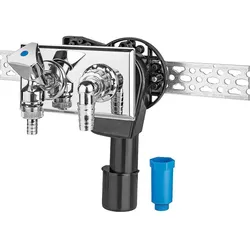 PE-Unterputz-Geräte-Siphon (Ausführung: Wandeinbau Geruchverschluss mit Armaturenkombination DN40/50 waagerechte Installation)