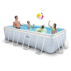 Intex Chevron Prism Frame Pool Set 400 x 200 x 100 cm inkl. Filterpumpe