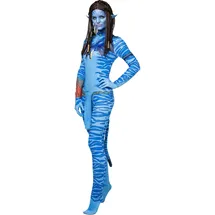 maskworld Blaue Stammeskriegerin Kostüm für Frauen (L, XL)