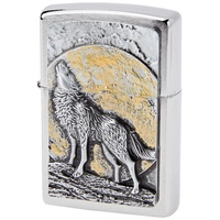 Zippo Wolf at Moonlight Emblem Sturmfeuerzeug