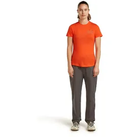 Icebreaker Merino 125 Cool-Lite Sphere Across the Peaks T-Shirt orange S