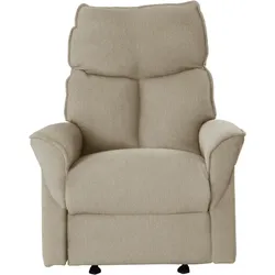 Relaxsessel LA-Z-BOY, beige (beige tcm 12), B:82cm H:103cm T:92cm, Struktur fein TCM (100% Polyester), Sessel, inkl. Rücken- und Fußverstellung mit Trafo, Akku oder manuell