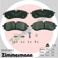 ZIMMERMANN Bremsbelagsatz, Scheibenbremse