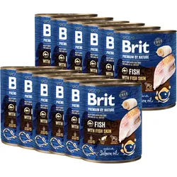Brit Premium by Nature Fisch mit Fischhaut 12x800g