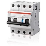 ABB FI/LS-Schalter 6kA, 3P+N, Typ A, B 16, 30mA, Weiß