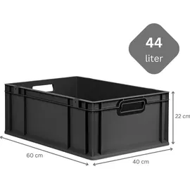 Proregal Eurobox NextGen Color 40 x 22 x 60 cm 4-tlg. schwarz