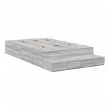 vidaXL Aufbewahrungsbett 120 x 200 cm Grau