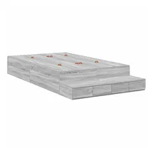 vidaXL Aufbewahrungsbett 120 x 200 cm Grau