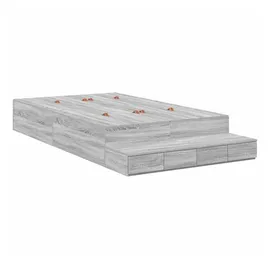 vidaXL Aufbewahrungsbett 120 x 200 cm Grau