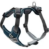 Hunter Divo Hundegeschirr Dunkelblau/Grau S