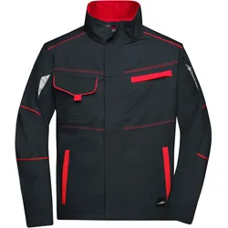 Workwear Jacke - Farbe grau, rot - Größe L