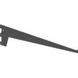 Element System 18133-00022 Regalträger 1-reihig / 2 Stück / 3 Farben/L = 60 cm/schwarz/für Regalsystem/Wandschiene