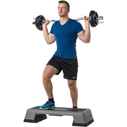 Aerobic Stepper - Höhenverstellbares Steppbrett SCHWARZ NO SIZE