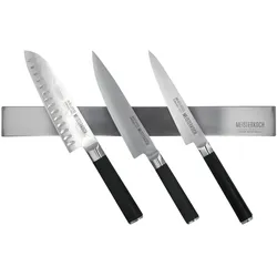 Meisterkoch Magnetleiste 40 cm  OPTIMUS , silber , Edelstahl , Maße (cm): B: 4 H: 1,8