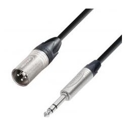 Kabel XLR-stereoKlinke 10m