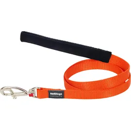 Red Dingo Hundeleine, unifarben, Orange, 12 mm x 1,2 m
