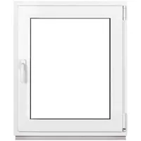 Framex Kellerfenster Fenster Kunststofffenster Weiß Breite x Höhe 80 x 100 cm (800 x 1000 mm) 2-fach (32 mm) Dreh Kipp DIN Rechts - Premium - Alle Größen