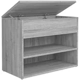 vidaXL Schuhbank Grau Sonoma 60x30x45 cm Holzwerkstoff